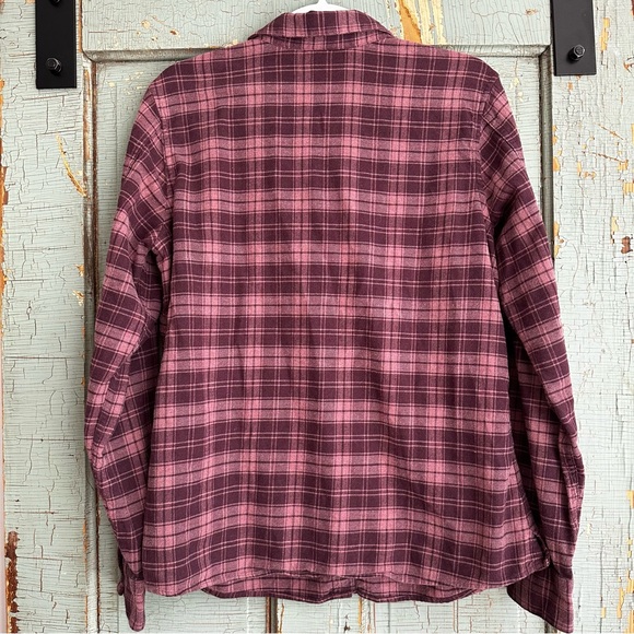 Patagonia Women's Long Sleeve Organic Cotton Heywood Flannel Button Up Size 12 - Picture 7 of 7
